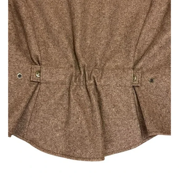 SCHAEFER OUTFITTER Tan Cheyenne Wool Zip Vest Western Ranch Wear USA Women's MED - Picture 3 of 8